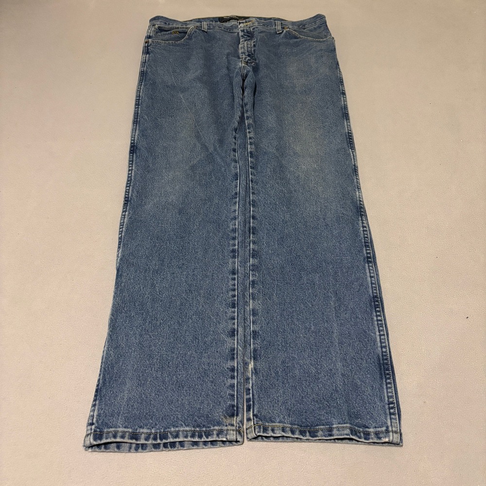Wrangler George Strait Collection Mens Blue Denim Jeans 38x34 Workwear‎ Classic